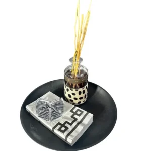 Acrylic Napkin Weight - Black Bow